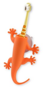 Larry The Lizard Toothbrush Holder, Orange